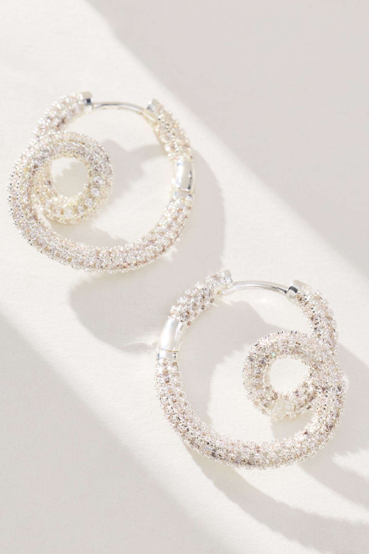 Spiral Twist Hoop Earrings