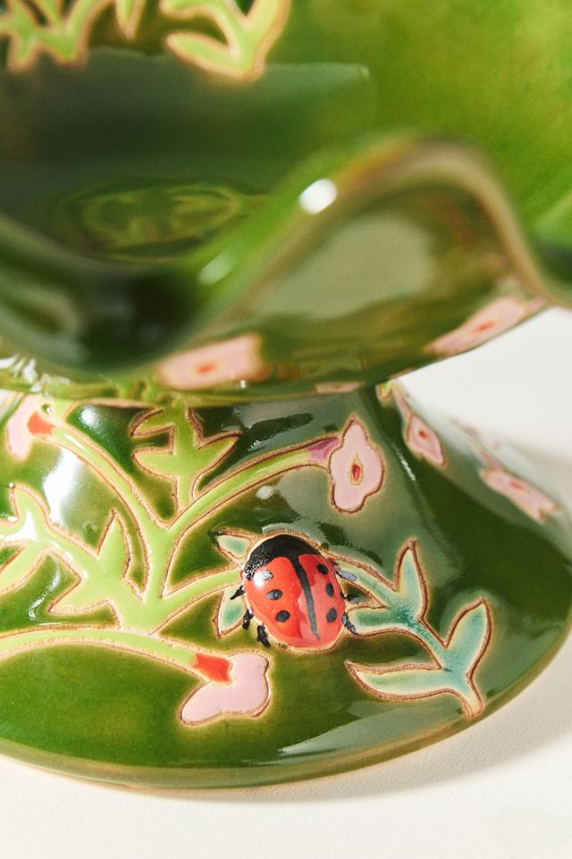 Bain d'oiseaux floral #2