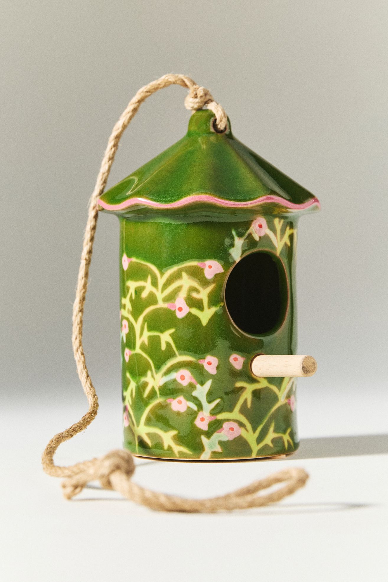 Floral Bird House - Green, Standard, Assorted