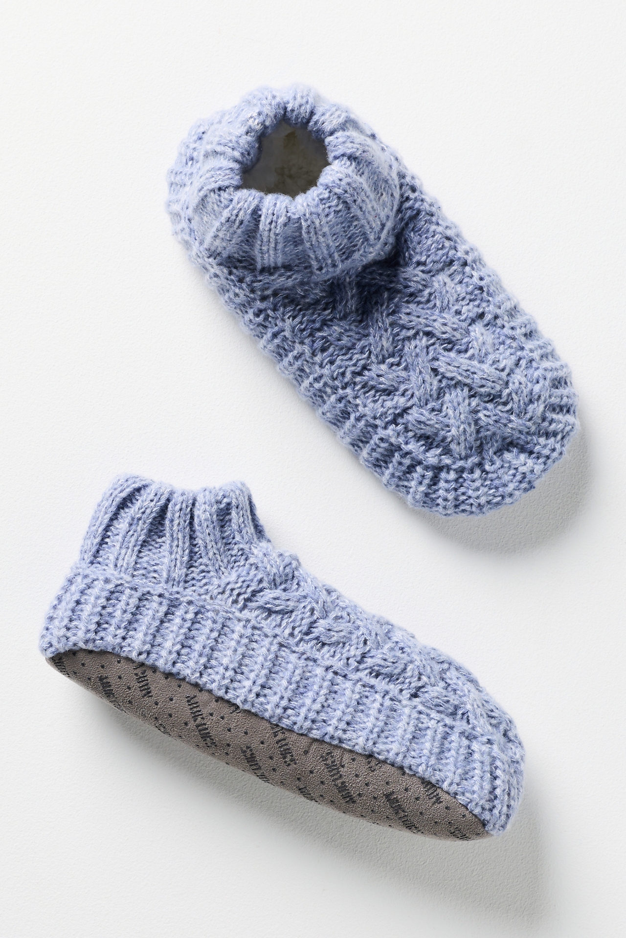 MUK LUKS Cable-Knit Slipper Booties