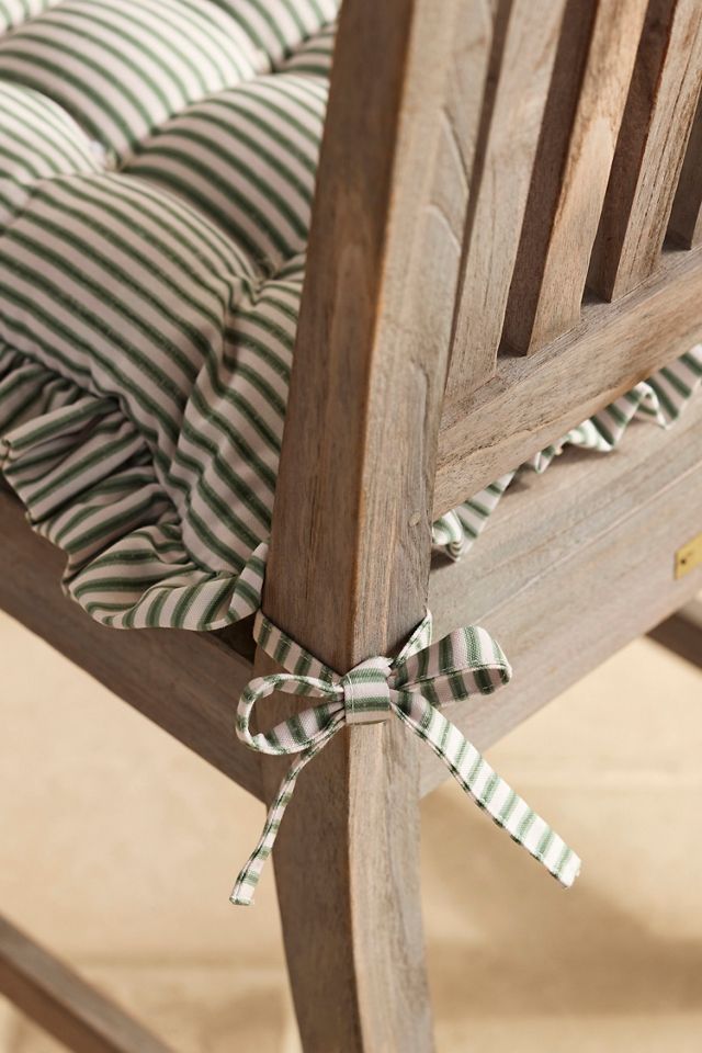 Ruffled Stripe Seat Cushion #1