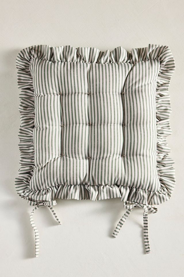 Ruffled Stripe Seat Cushion #2