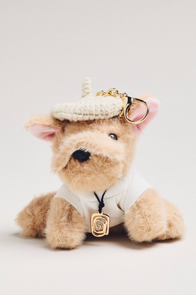 Fluffy Dog Plush Bag Charm #1