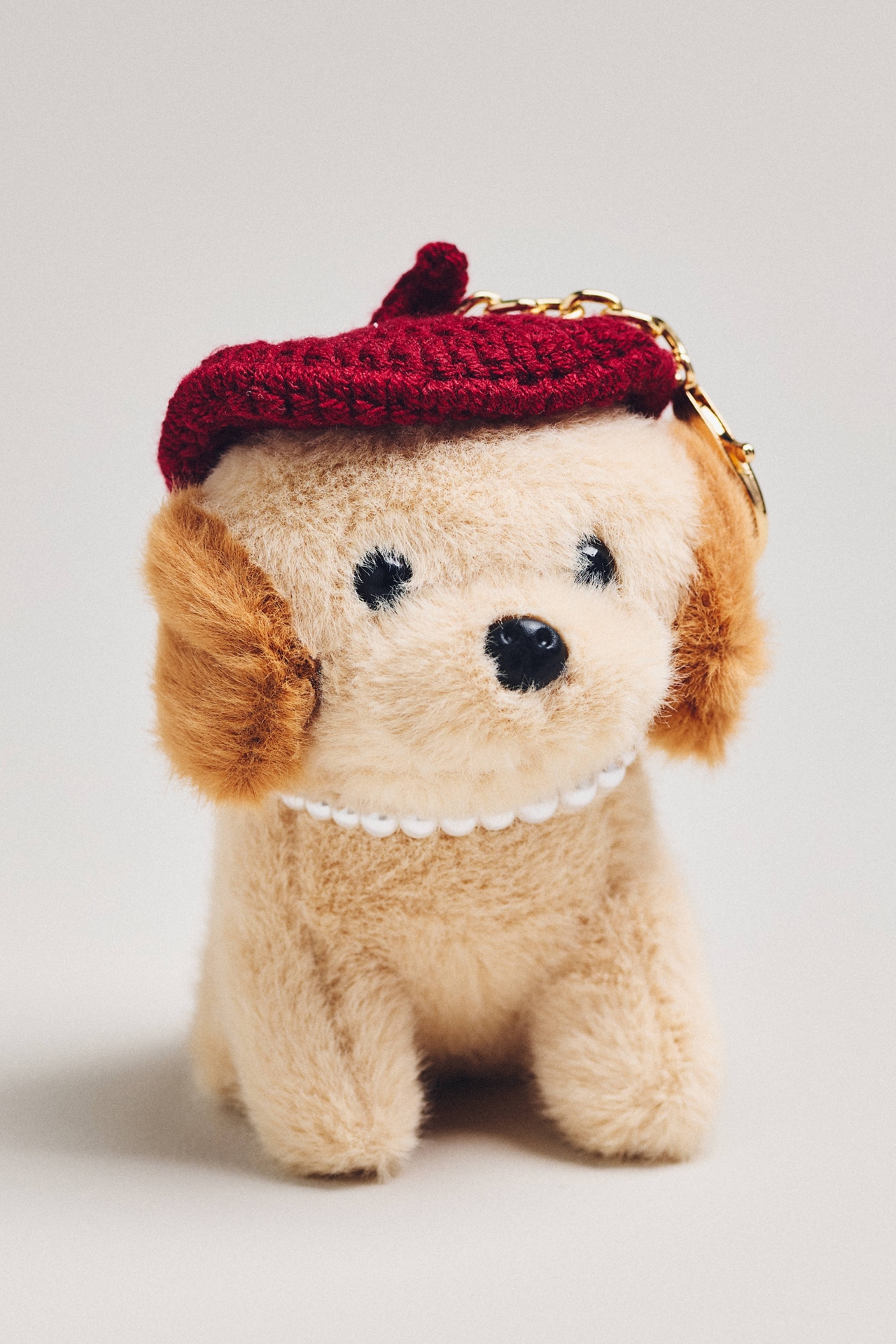 Fluffy Dog Plush Bag Charm