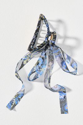 Oversized Chiffon Hair Bow Clip | Anthropologie display picture 1
