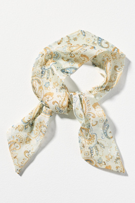 By Anthropologie Paisley Twistable Headband In White