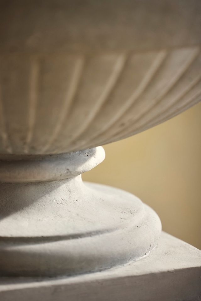Washed Stone Urn Planter #3
