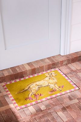 Portobello Dog Coir Printed Doormat