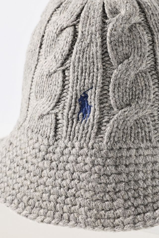 Ralph Lauren Cable Knit Wool Blend Bucket Hat #2