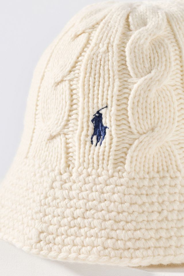 Ralph Lauren Cable Knit Wool Blend Bucket Hat #2