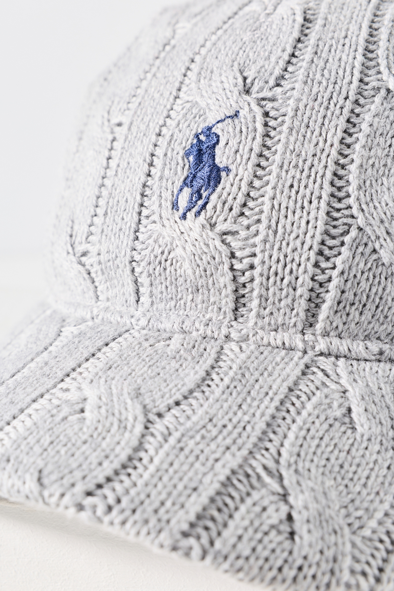 Ralph Lauren Wool Blend Cable Knit Baseball Cap