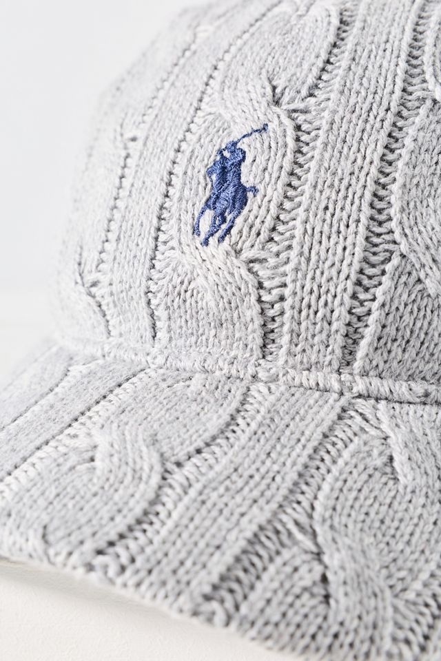 Ralph Lauren Wool Blend Cable Knit Baseball Cap #2