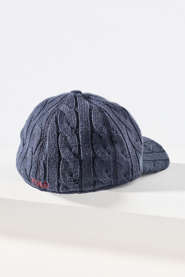 Ralph Lauren Wool Blend Cable Knit Baseball Cap #1