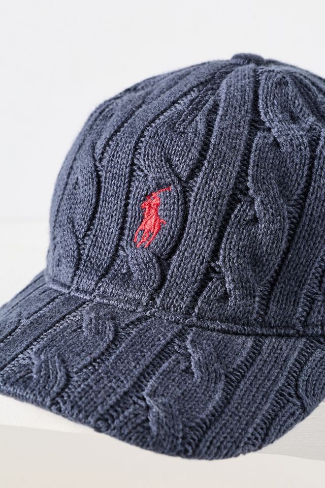 Ralph Lauren Wool Blend Cable Knit Baseball Cap #2