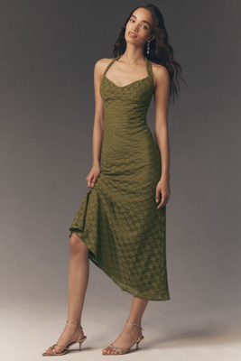 Bardot Mariko Halter-Neck Maxi Dress | Anthropologie