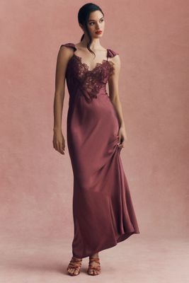 BHLDN Lace Slip Maxi Dress | Anthropologie