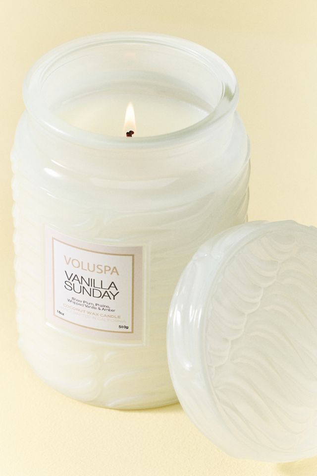 Voluspa Gourmand Vanilla Sunday Glass Jar Candle #1