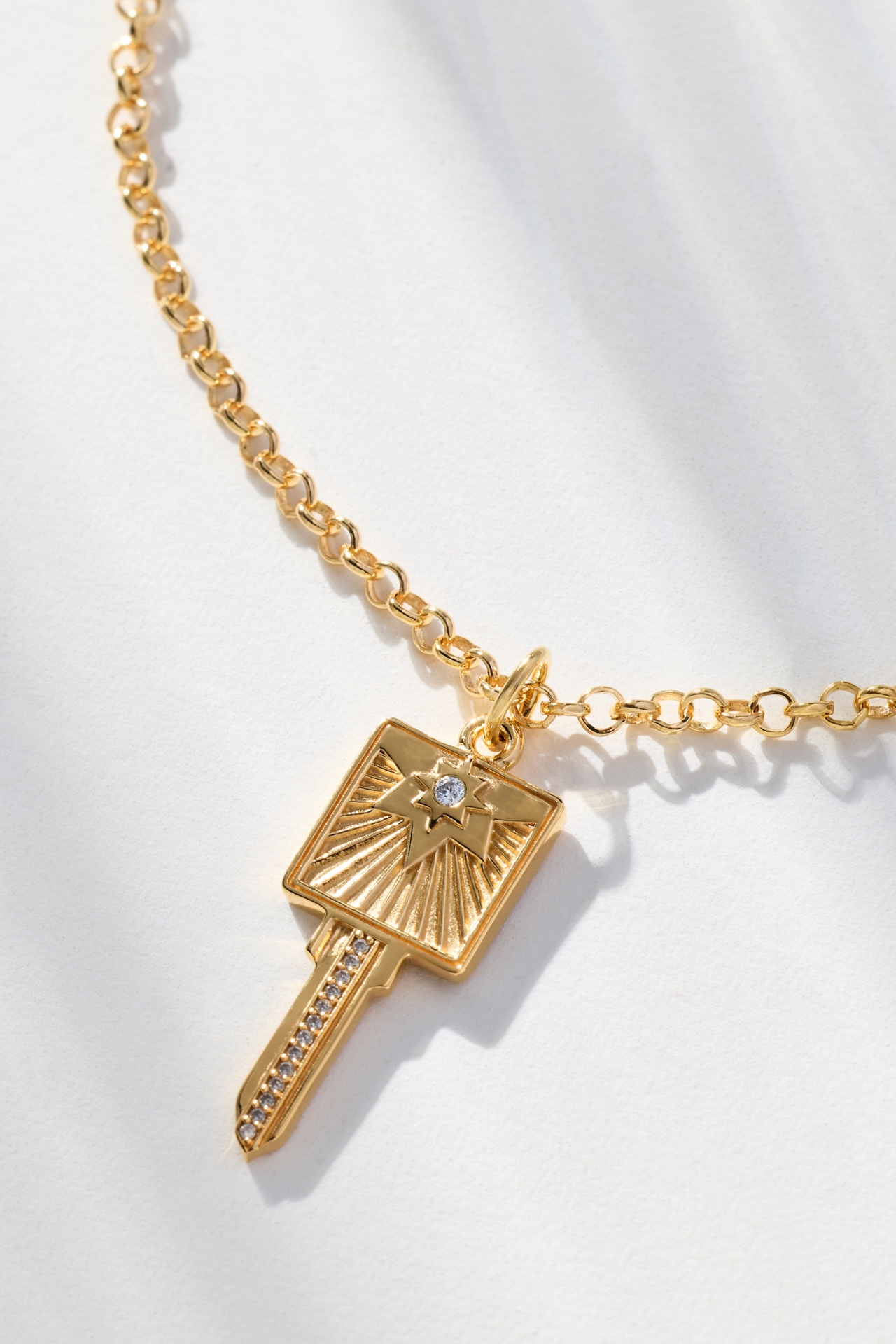 Hart Compass Key Necklace