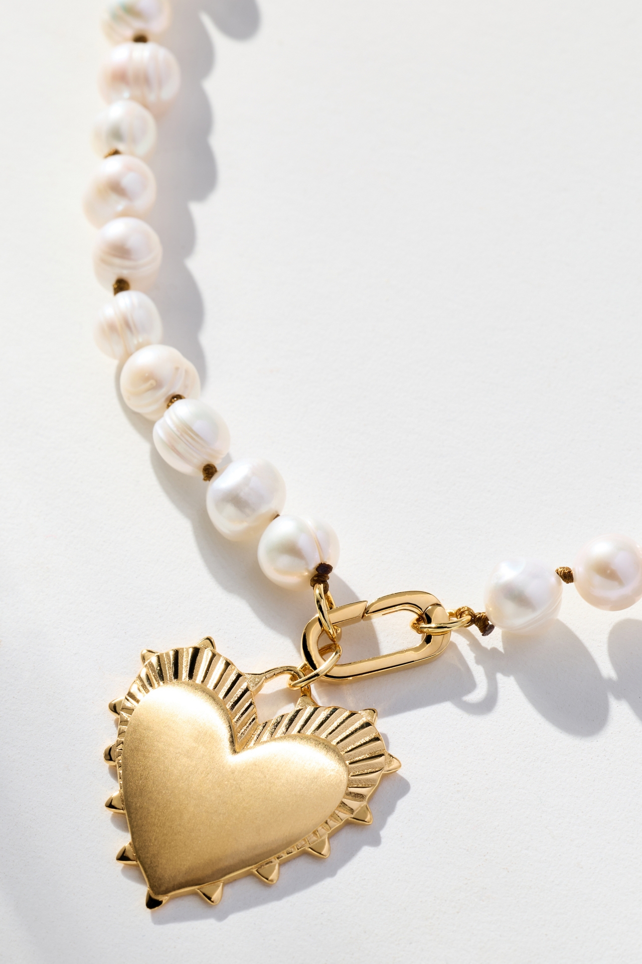 Hart Pearl Heart Charm Necklace