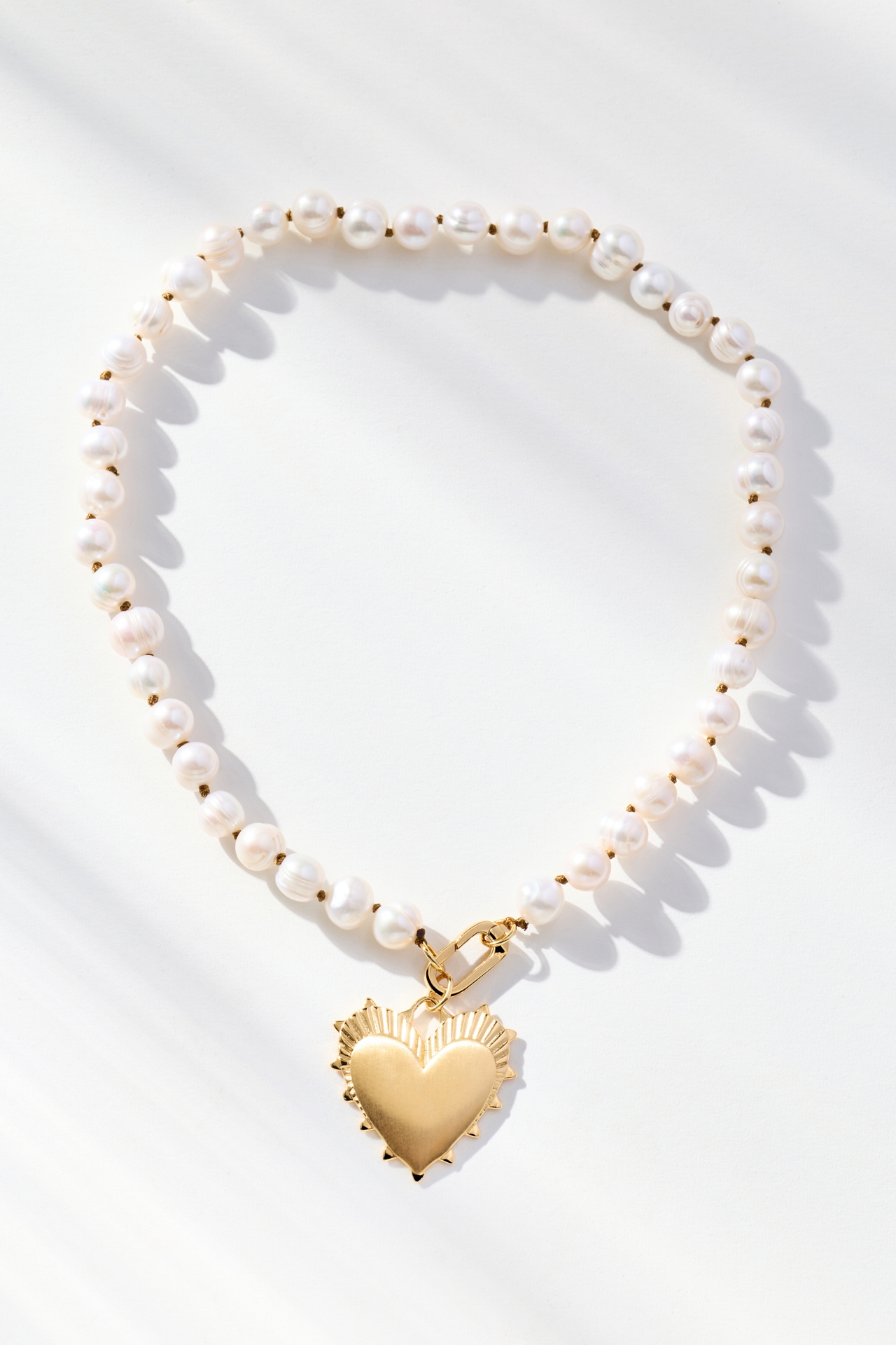 Hart Pearl Heart Charm Necklace