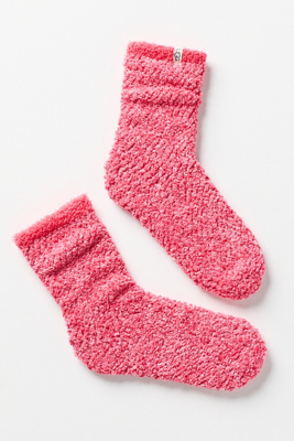 Ugg Cozy Chenille Crew Socks In Pink