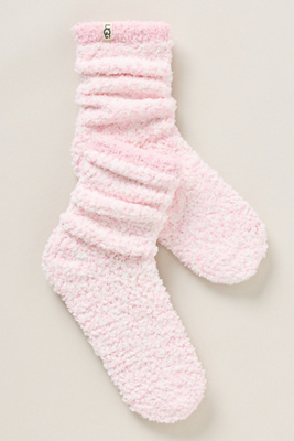 Ugg Cozy Chenille Crew Socks In Pink