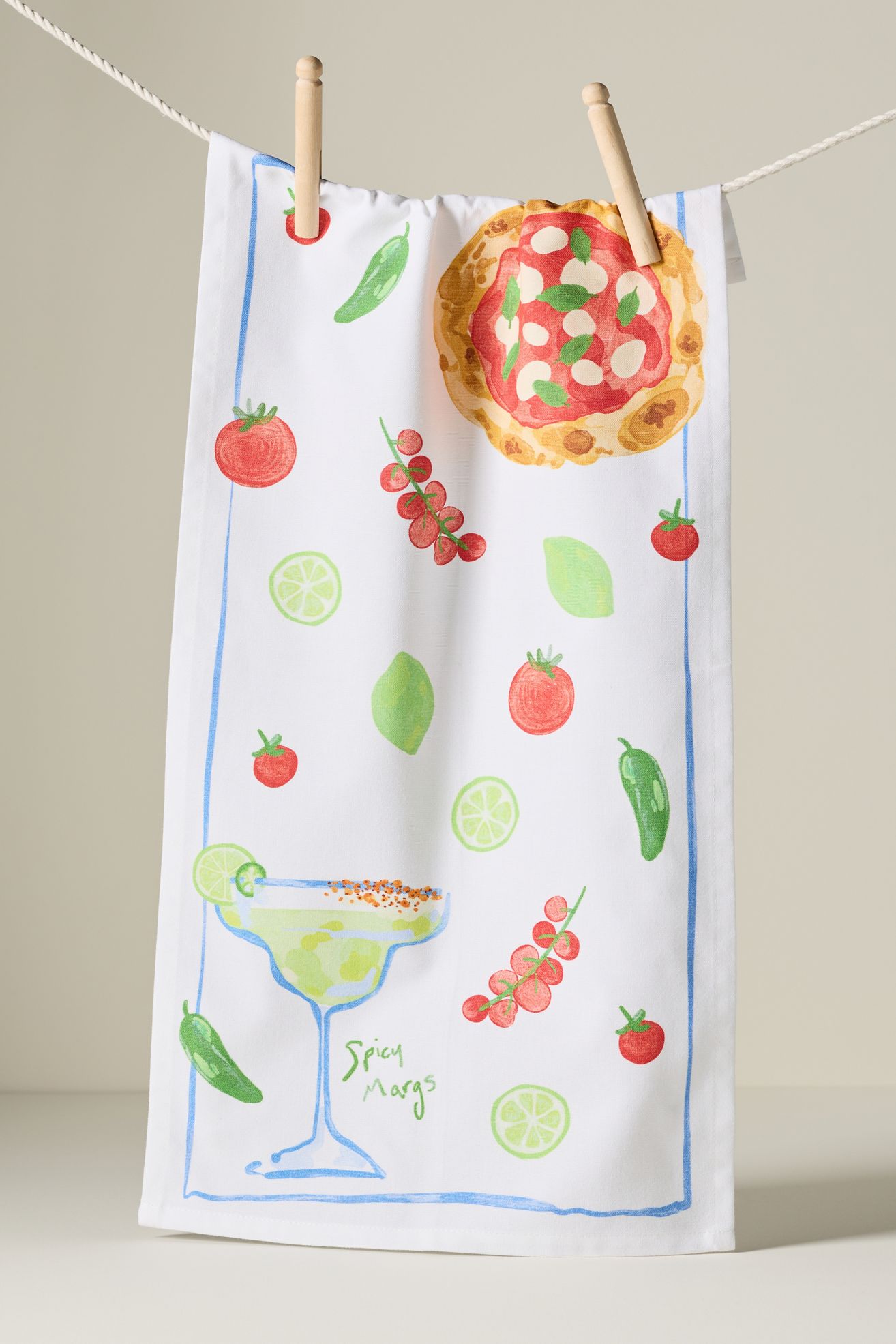 Margs on Margs Bar Towel - Fresh Lime, One Size