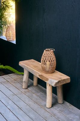 Teak Root Mudroom Bench