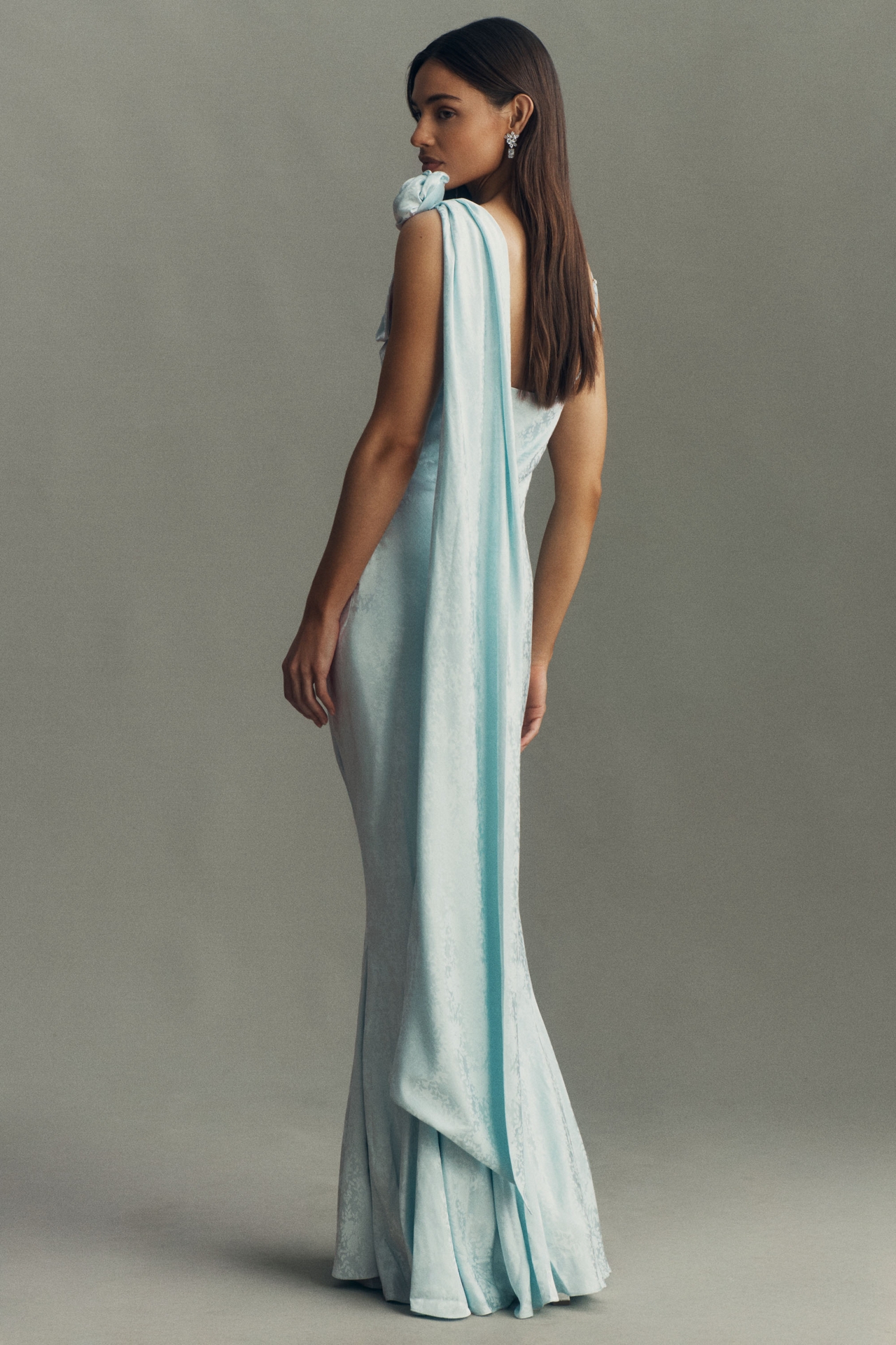 BHLDN Isla Rose Scarf Maxi Slip Dress