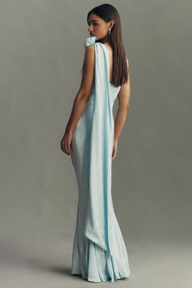 BHLDN Isla Rose Scarf Maxi Slip Dress #2
