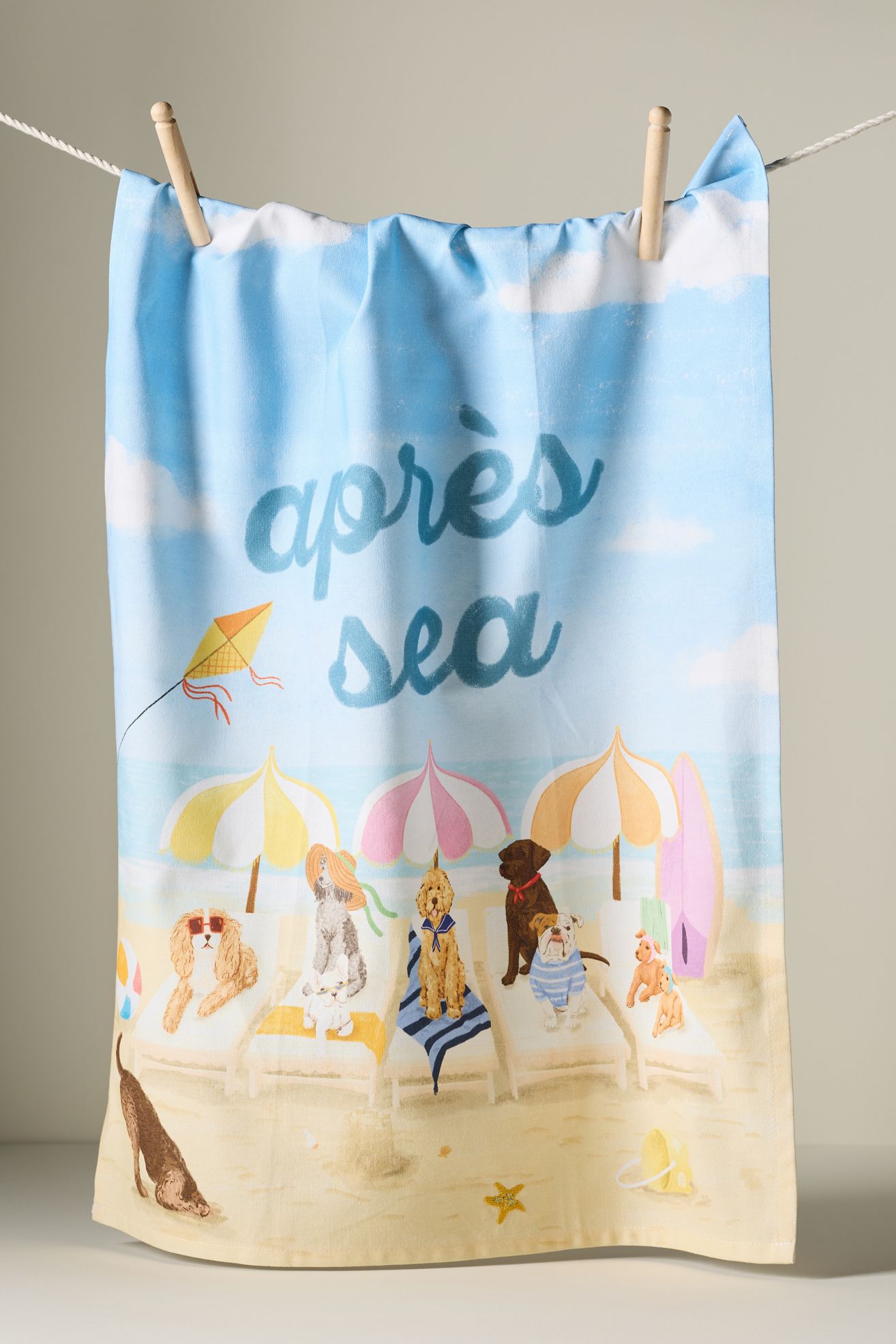 Apres Beach Dish Towel - Sky, One Size