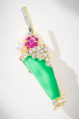 By Anthropologie Sweets Brooch In Green