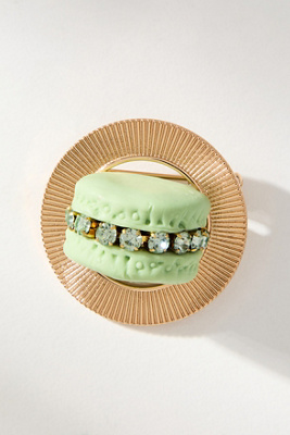 By Anthropologie Sweets Brooch In Green