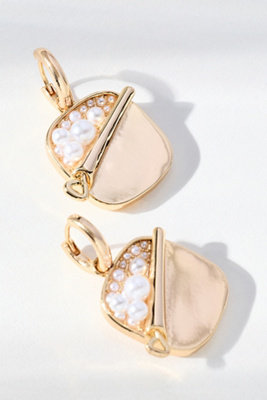 By Anthropologie Festive Icon Huggie Earrings In Green