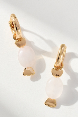 By Anthropologie Festive Icon Huggie Earrings In Gold