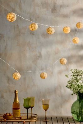 Floral Lantern String Lights