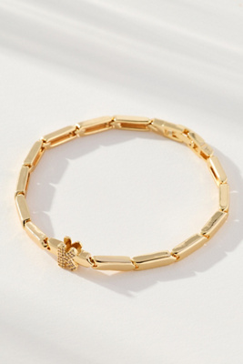 By Anthropologie Crystal Linked Bracelet In Gold