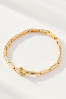By Anthropologie Crystal Linked Bracelet In Gold