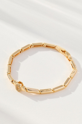 By Anthropologie Crystal Linked Bracelet In Gold