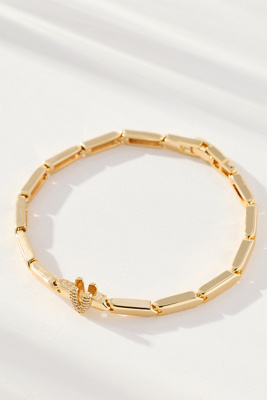 By Anthropologie Crystal Linked Bracelet In Gold