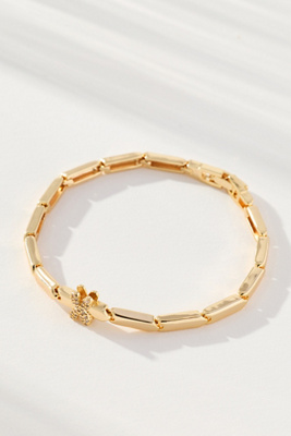 By Anthropologie Crystal Linked Bracelet In Gold