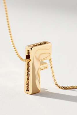 By Anthropologie Delicate Monogram Necklace