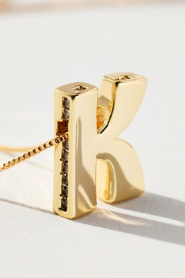 By Anthropologie Delicate Monogram Necklace