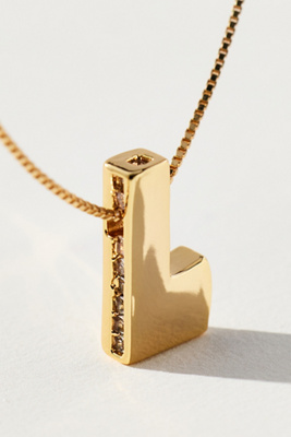 By Anthropologie Delicate Monogram Necklace