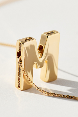 By Anthropologie Delicate Monogram Necklace