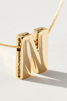 By Anthropologie Delicate Monogram Necklace