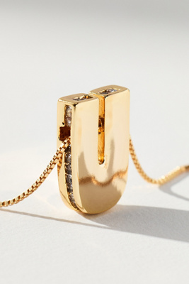 By Anthropologie Delicate Monogram Necklace