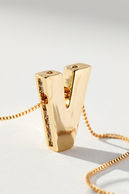 By Anthropologie Delicate Monogram Necklace