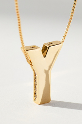 By Anthropologie Delicate Monogram Necklace