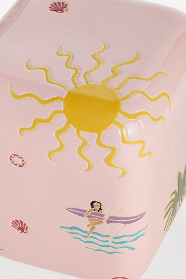 Surfer Ceramic Side Table #2